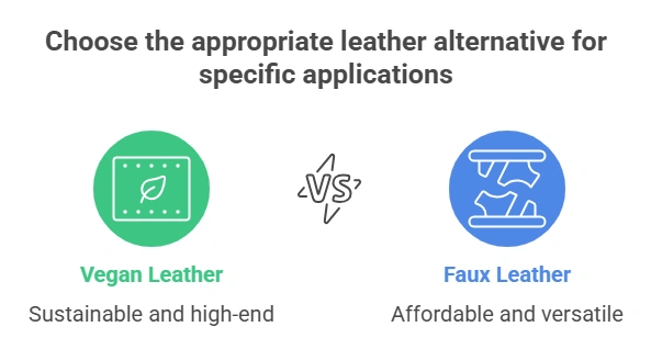 Vegan and faux Leather Applications