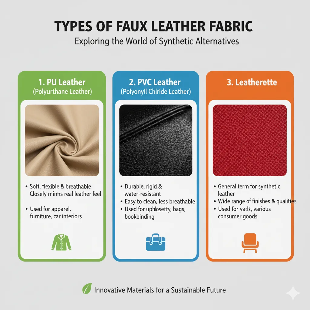 Types of Faux Leather Fabric