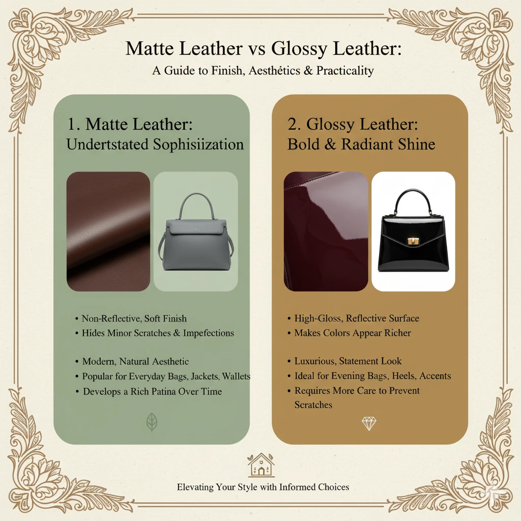 Matte Leather vs Glossy Leather: Which Should You Choose?