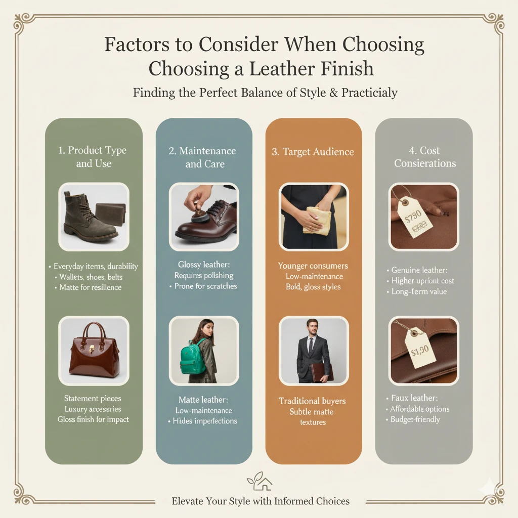 Factors to Consider When Choosing a Leather Finish