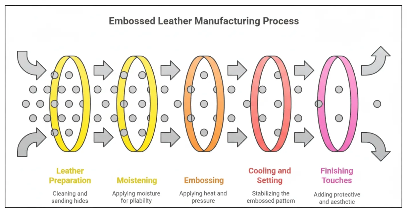 How is Embossed Leather Made? The Complete Process