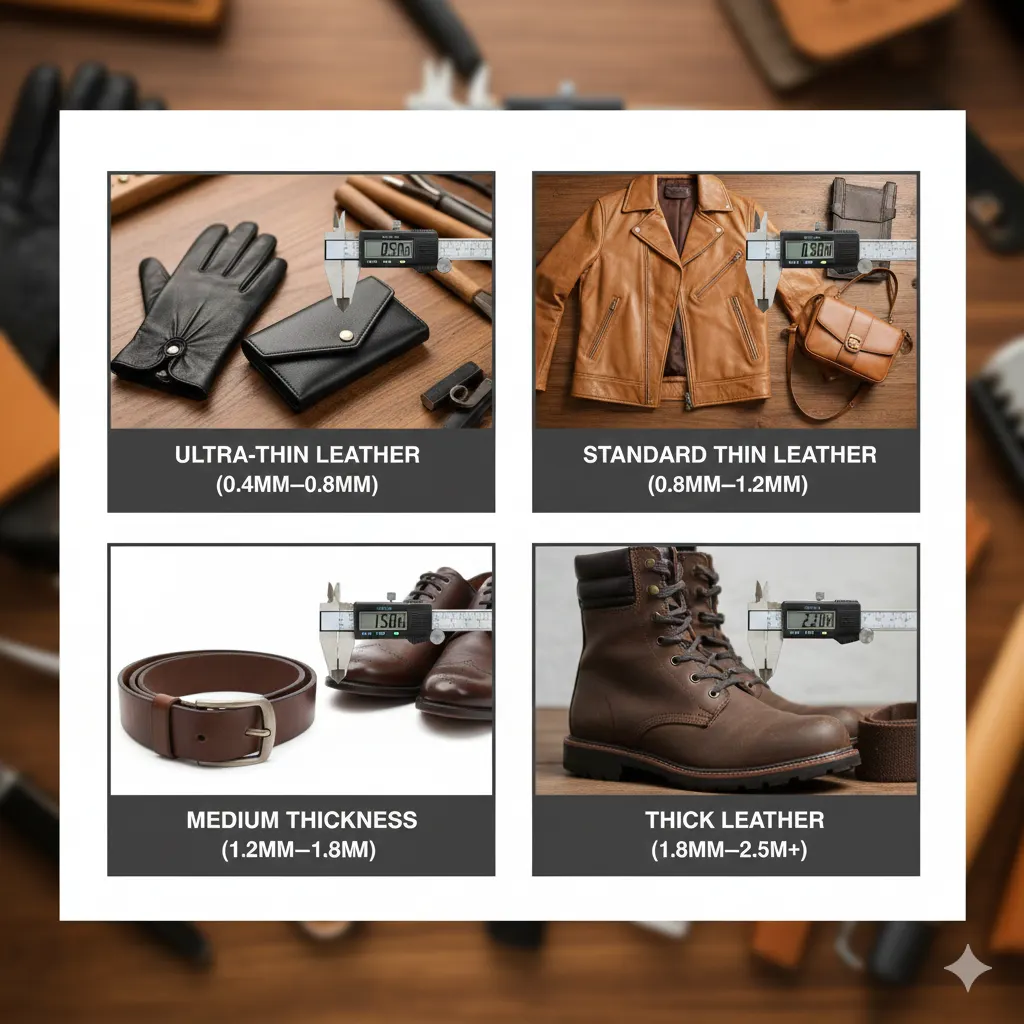 Leather Thickness Ranges and Their Applications