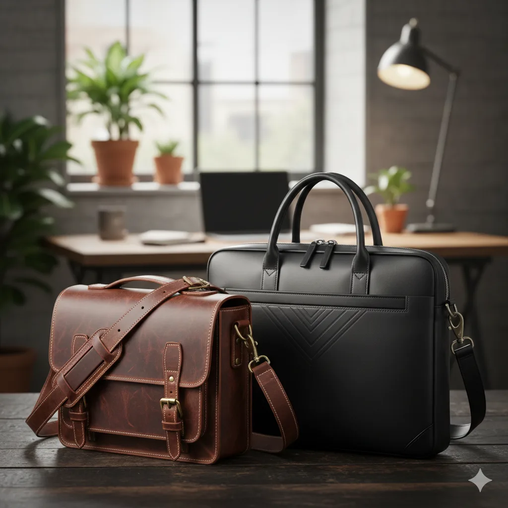 Leather Crossbody Bags & Leather Laptop Bags