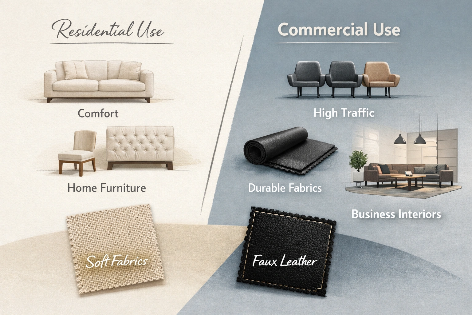 Residential vs Commercial Upholstery Applications