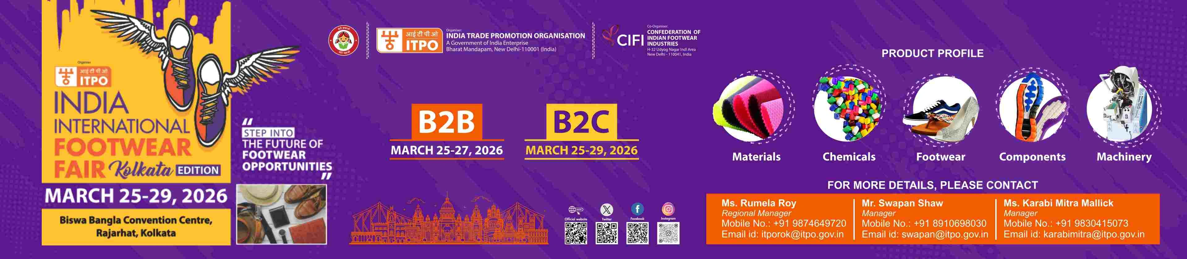 India International footwear Fair Kolkata 2026