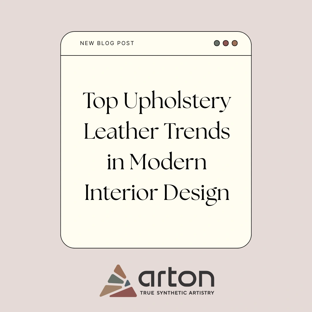 Top Upholstery Leather Trends in Modern Interior Design