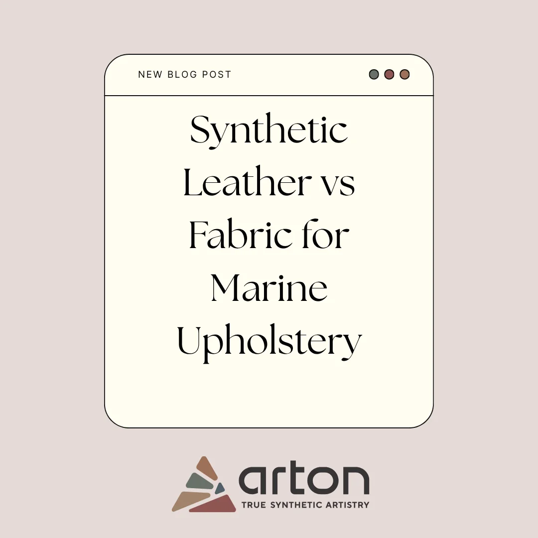 Synthetic Leather vs Fabric for Marine Upholstery