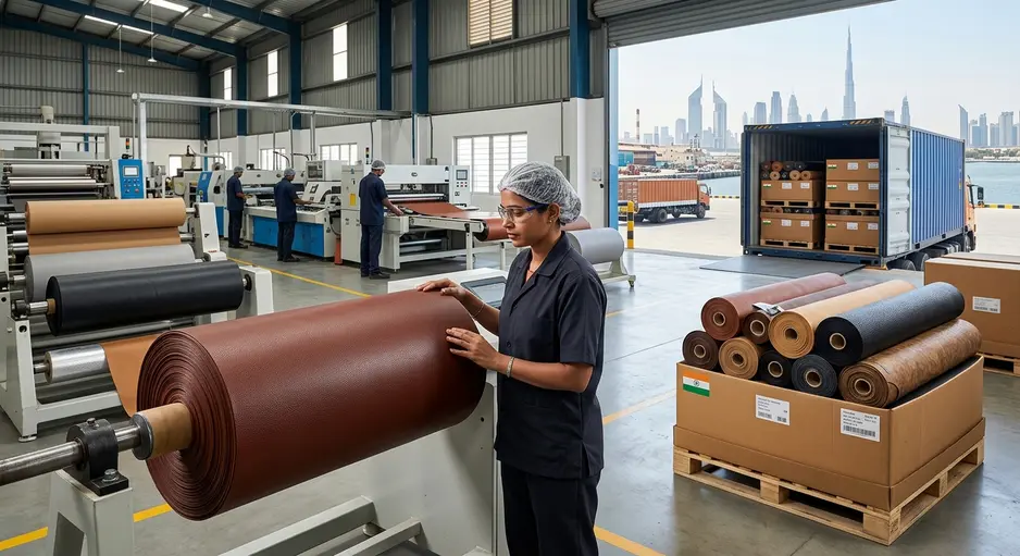 Synthetic Leather Manufacturer & Exporter from India to UAE